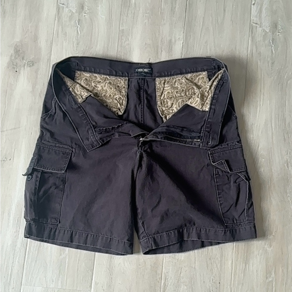 Vintage Cherokee Black Cargo Shorts